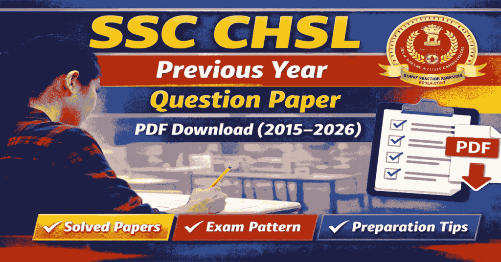 ssc chsl previous year question paper